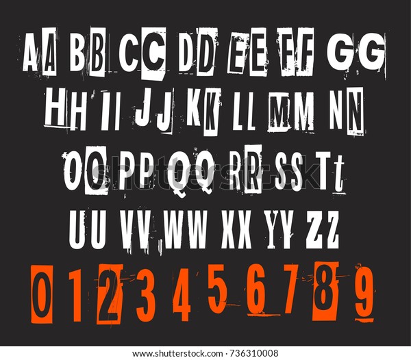 エロ字デザイン ベクターステンシルのアルファベットと数字 のベクター画像素材 ロイヤリティフリー