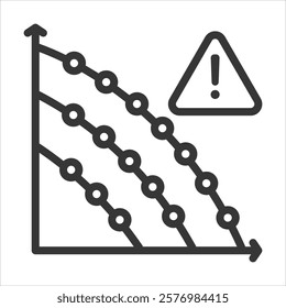 Eror Rate Outline Icon Vector Illustration