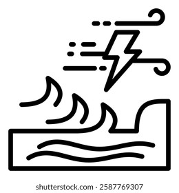 Erosion Icon Element For Design