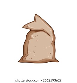 erosion sand bag cartoon. construction landscaping, training fitness, workout resistance erosion sand bag sign. isolated symbol vector illustration
