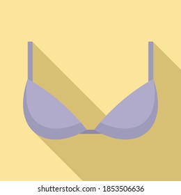 Icono de sujetador erótico. Ilustración plana del icono del vector del sujetador erótico para el diseño web