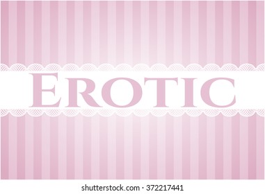 Erotische Karte oder Banner