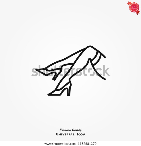 Erotic Icon Love Sex Vector Symbol เวกเตอร์สต็อก ปลอดค่าลิขสิทธิ์