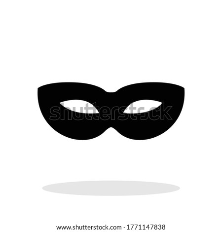 Erotic mask icon in flat style. Sexy mask symbol for your web site design, logo, app, UI Vector EPS 10.