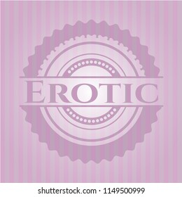 Erotic pink emblem