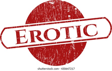Erotic rubber stamp