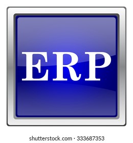 ERP icon. Internet button on white background. EPS10 vector.
