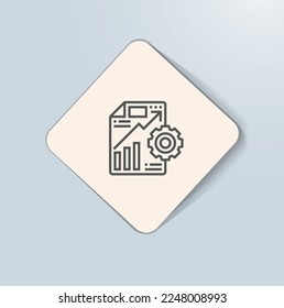 ERP implementation process icon vector design