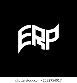 Design de logotipo ERP, logotipo ERP simples e moderno. Design de alfabeto de luxo ERP  