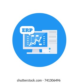 ERP Software Vector Icon