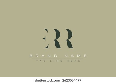 ERR abstract letter logo design. This logo is designed by three abstract letters.