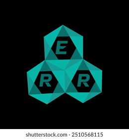 ERR creative minimalist letter logo. ERR unique vector initials alphabet letter logo design

