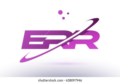 err e r r  alphabet letter logo combination purple pink creative text dots company vector icon design template