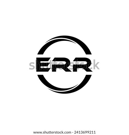 ERR Letter Logo Design, Inspiration for a Unique Identity. Modern Elegance and Creative Design. Watermark Your Success with the Striking this Logo.