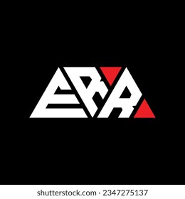 ERR triangle letter logo design with triangle shape. ERR triangle logo design monogram. ERR triangle vector logo template with red color. ERR triangular logo Simple, Elegant, and Luxurious design.