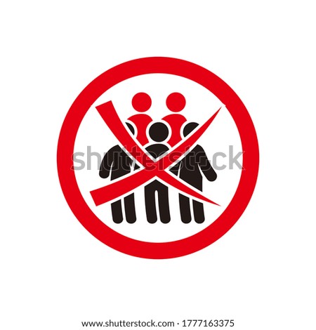 erroneous distance, warning to enter the room with covid-19 protection and social distance