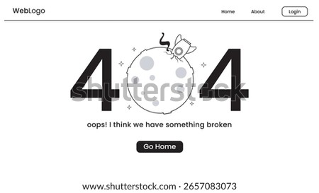 error 404 background. website page not found. search problem banner