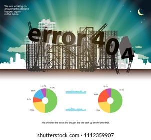 error 404 banner for the web site