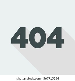 Error 404 concept - Minimal vector icon