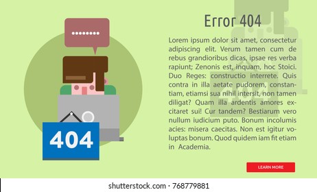 Error 404 Conceptual Banner