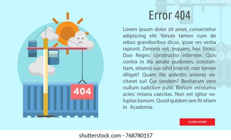 Error 404 Conceptual Banner