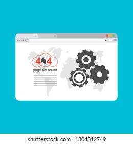 Error 404. Cupid surprise. Page not found template for web site. Page lost and found message. problem disconnect - Vector