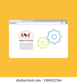 Error 404. Cupid surprise. Page not found template for web site. Page lost and found message. problem disconnect - Vector