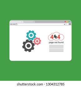 Error 404. Cupid surprise. Page not found template for web site. Page lost and found message. problem disconnect - Vector