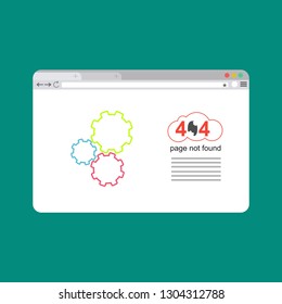 Error 404. Cupid surprise. Page not found template for web site. Page lost and found message. problem disconnect - Vector