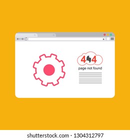 Error 404. Cupid surprise. Page not found template for web site. Page lost and found message. problem disconnect - Vector