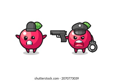 error 404 con la linda mascota de manzanas , diseño de estilo lindo para camiseta, pegatina, elemento logotipo