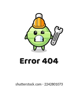 error 404 with the cute lollipop mascot , cute style design for t shirt, sticker, logo element