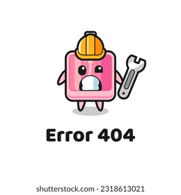 error 404 with the cute perfume mascot , cute style design for t shirt, sticker, logo element