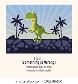 Error 404 dinosaur theme