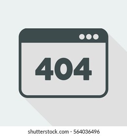 Error 404 - File not found - Vector web icon