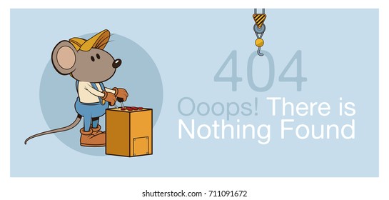 error 404 with funny mouses banner