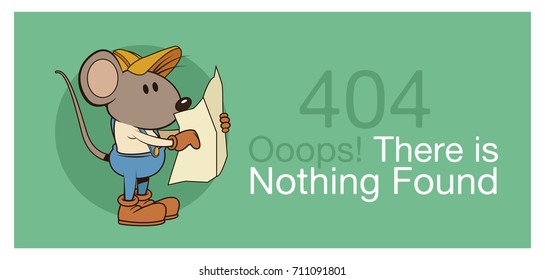 error 404 with funny mouses banner