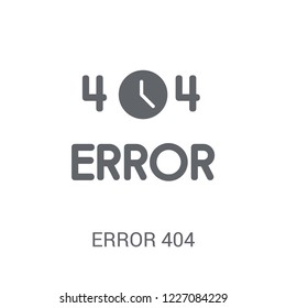 Error 404 icon. Trendy Error 404 logo concept on white background from Programming collection. Suitable for use on web apps, mobile apps and print media.