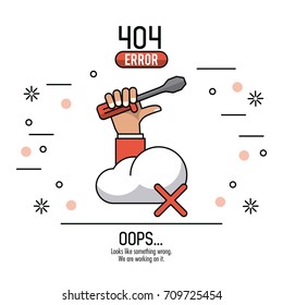 Error 404 infographic