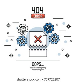 Error 404 infographic