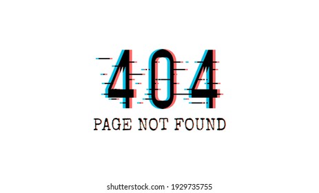 Error 404 Not Found Web Page Background Vector Illustration