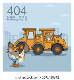Error 404 nothing found banner