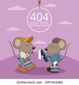 Error 404 nothing found banner