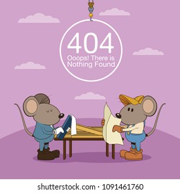 Error 404 nothing found banner