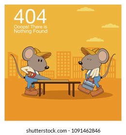 Error 404 nothing found banner
