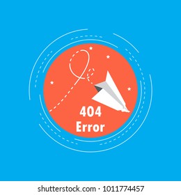 Error 404 page, file not found flat vector illustration. 404 web page error for web banner and apps