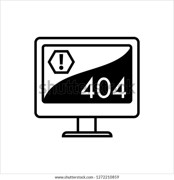 Error 404 Page Icon Error Icon Stock Vector Royalty Free