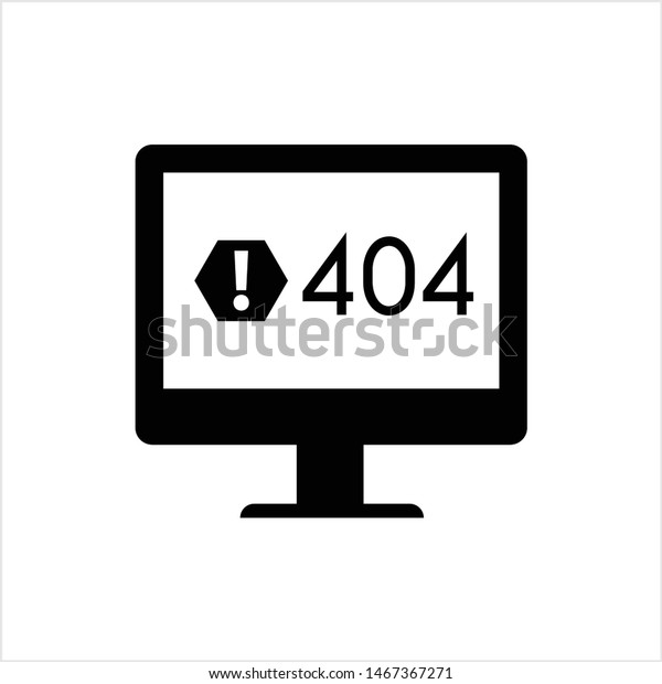 Error 404 Page Icon Error Icon Stock Vector Royalty Free