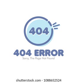 Error 404 page layout vector illustration