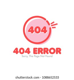 Error 404 page layout vector illustration
